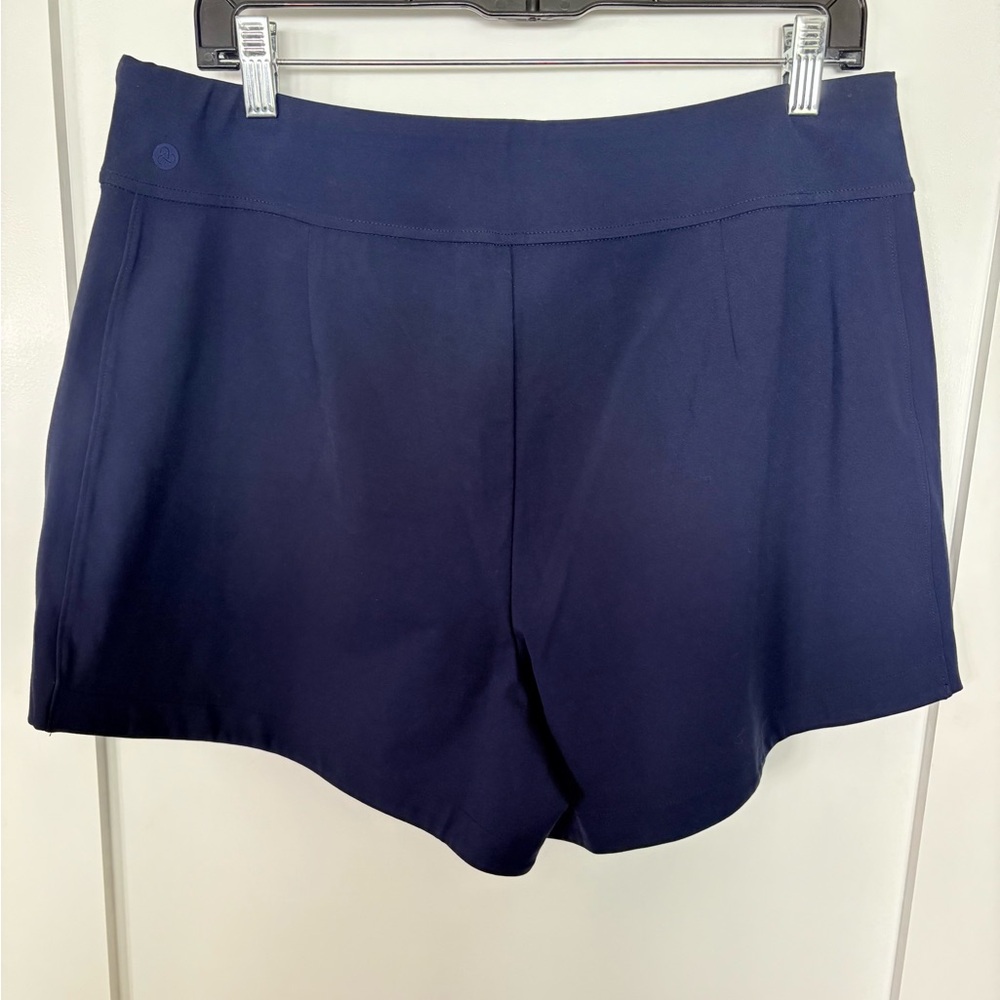 Zella Women's Blue Navy Sapphire Full Swing Athletic Shorts women’s LARGE NWOT - Picture 8 of 11